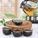 Ensemble Théière 1L, infuseur, verres – Image 3