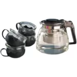 Ensemble Théière 1L, infuseur, verres – Image 2