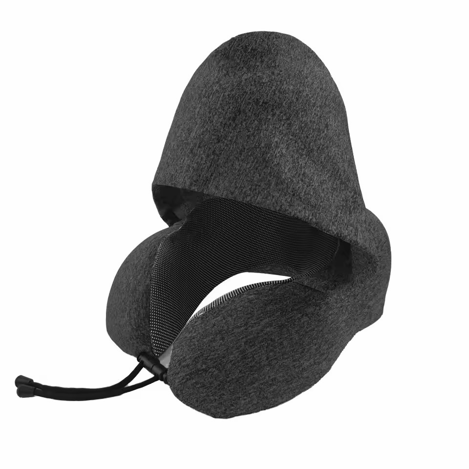 Oreiller de voyage capuche