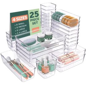 Lot 25 boîtes de rangement