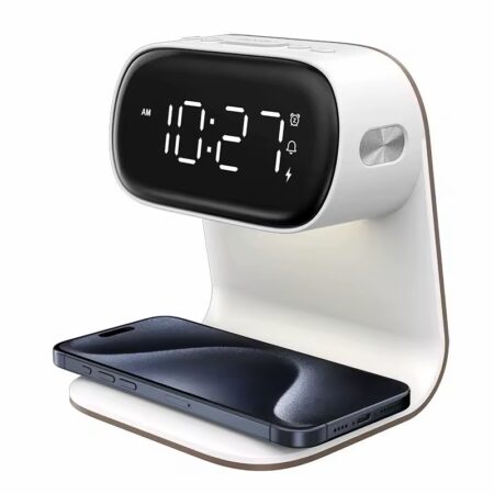 Réveil Chargeur Veilleuse 3 en 1